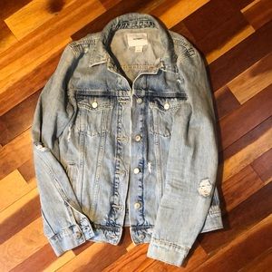 Old Navy distressed jean jacket.
